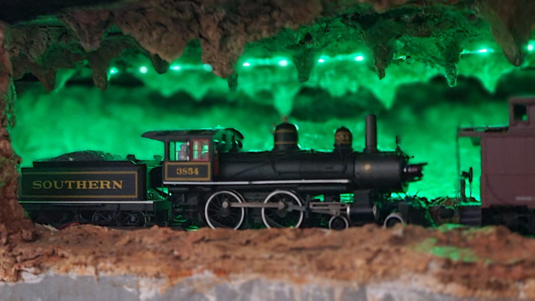 RGB Lights in the Tunnel and Cavern Section
