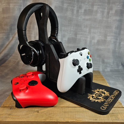 Controller Holder & Headphone Stand for Xbox Controller, PS5 Controller, Gamecube Controller